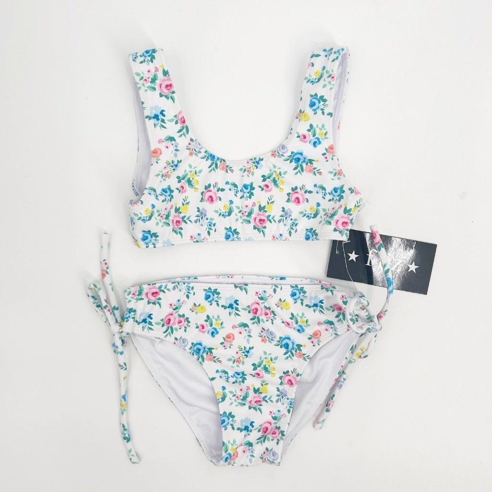 Flowers By Zoe Size 5 White Floral Bikini